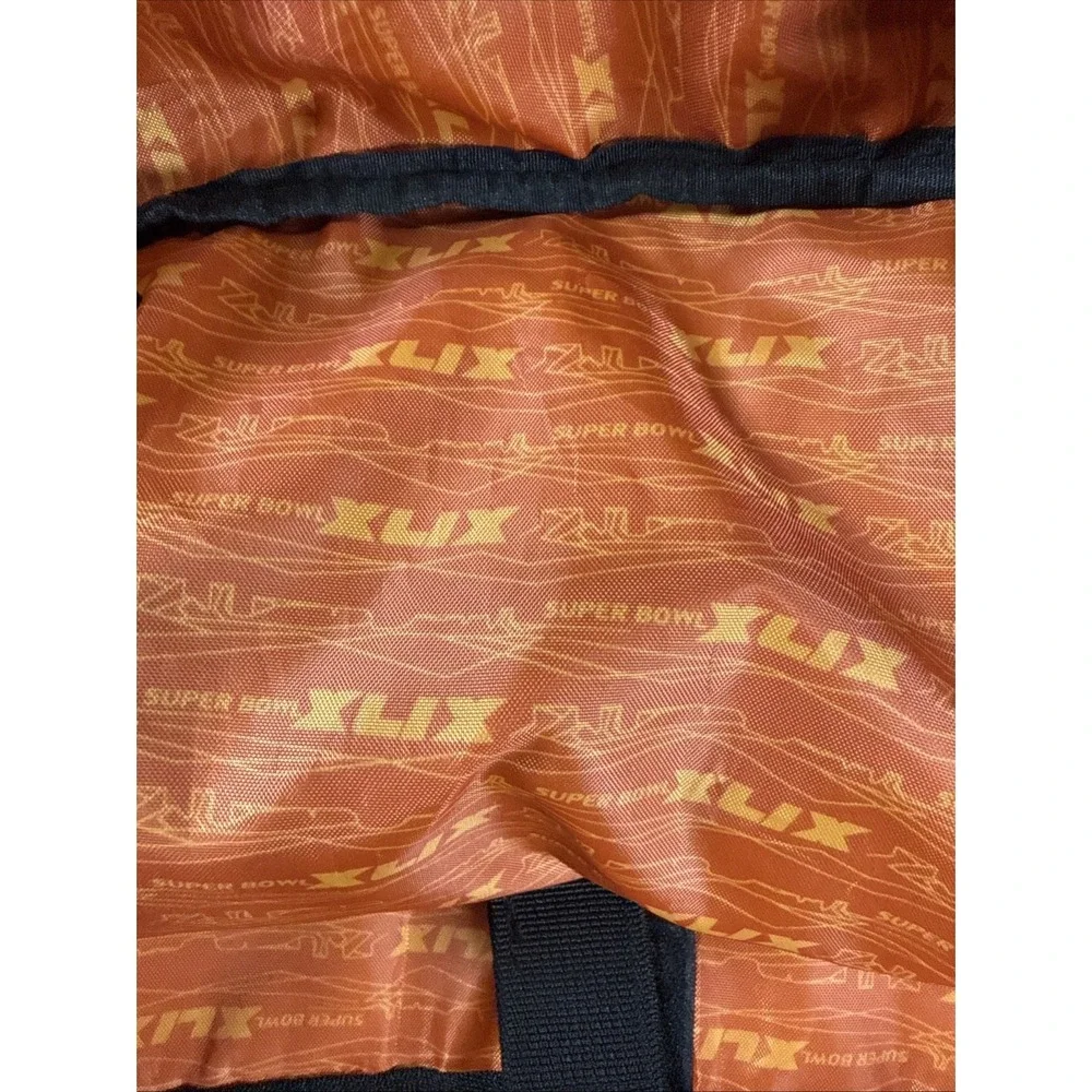 Super Bowl XLIX BackpackGray CanvasOrange Interior Feb 2015 Patriots Vs Seahawks
